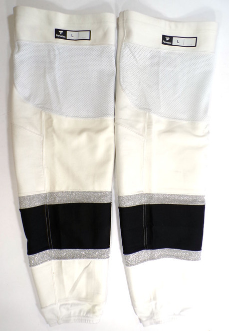 2024-25 Player Worn LA Kings Hockey AWAY Socks/Pants Size L Fanatics Brand