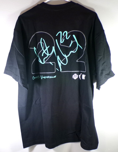 Courtney Vandersloot #22 New York Liberty Round 21 Tee Shirt Black XL