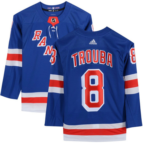 Jacob Trouba #8 New York Rangers Adidas Climalite NHL Hockey Jersey New Blue 52