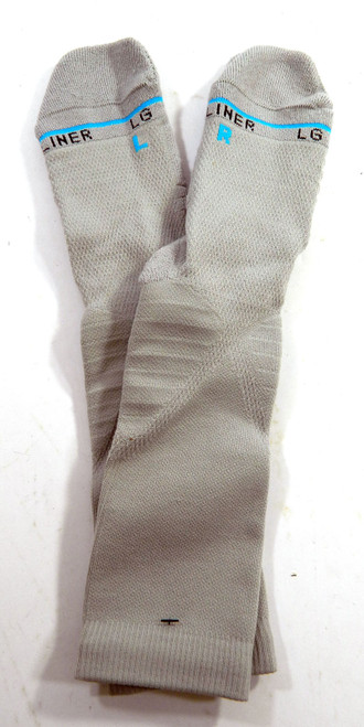 1-Pair NBA Team Issued Gray Liner Socks Crew L New