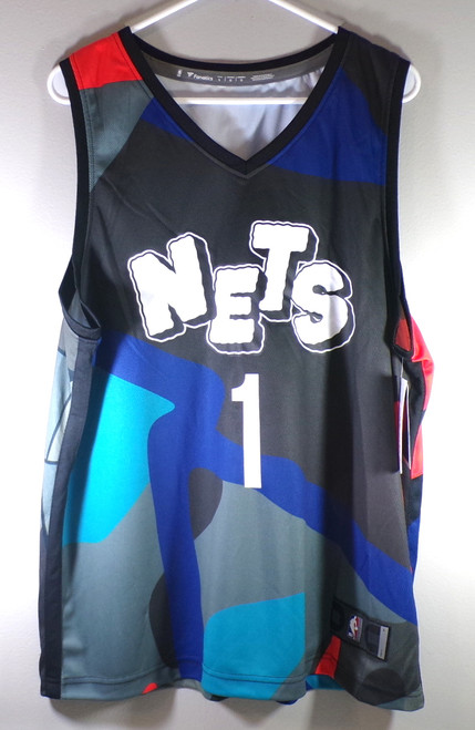 Mikal Bridges #1 Brooklyn Nets Fanatics x KAWS Fast Break City Jersey New 3XL