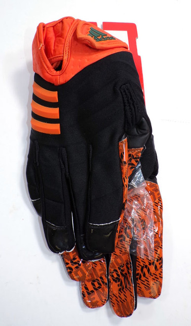 adidas NastyFAST GripTack Football Glove Adult Size 3XL Orange NOS