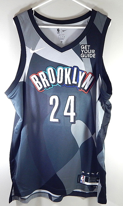 Cam Thomas #24 Brooklyn Nets Nike x KAWS Swingman City Basketball Jersey New 52