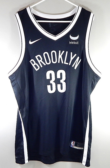 Nic Claxton #33 Brooklyn Nets Nike Swingman Icon Webull Jersey Black New 56 2XL