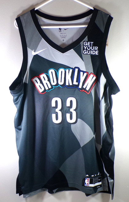 Nic Claxton #33 Brooklyn Nets Nike x KAWS Swingman City Jersey New Youth XL