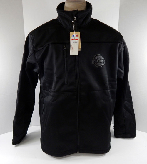 Mens Detroit Pistons Authentic Black Traverse Zip Jacket Antigua NWT L 98S
