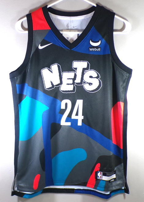 Cam Thomas #24 Brooklyn Nets Nike KAWS Swingman City Jersey New Youth L
