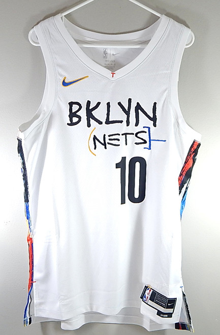 Ben Simmons #10 Brooklyn Nets Nike x Basquiat City Edition Jersey White New S