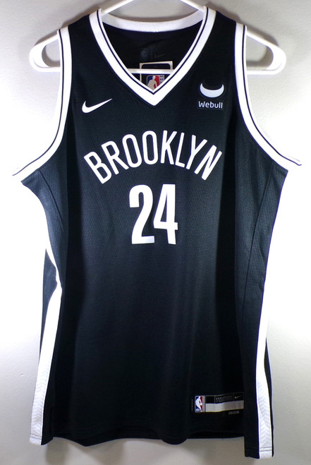 Cam Thomas #24 Brooklyn Nets Nike Swingman Icon Webull Jersey Black Youth XL