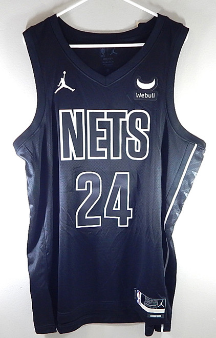 Cam Thomas #24 Brooklyn Nets Jordan Nike Swingman Webull Jersey Black Youth XL