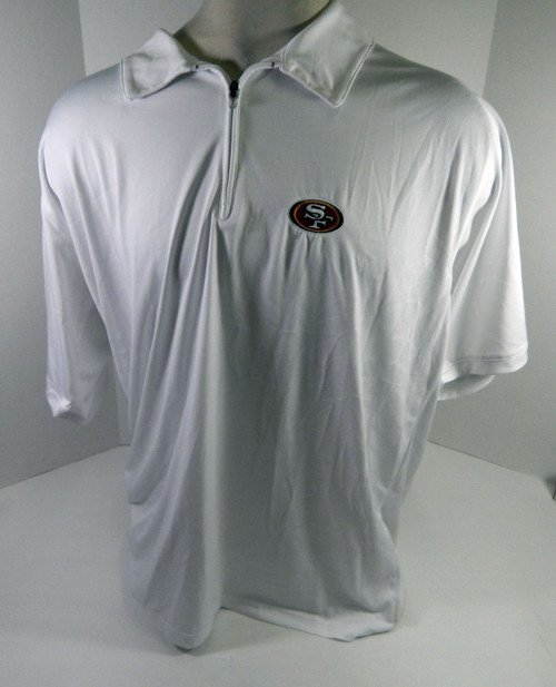 San Francisco 49ers Team Issued White Polo Shirt 2XL DP65344