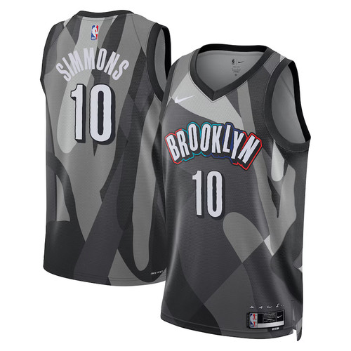 Ben Simmons #10 Brooklyn Nets Nike x KAWS Swingman City Basketball Jersey New 56