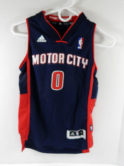 Youth Detroit Pistons Andre Drummond #0 Swingman Navy Jersey Motor Adidas NWT S