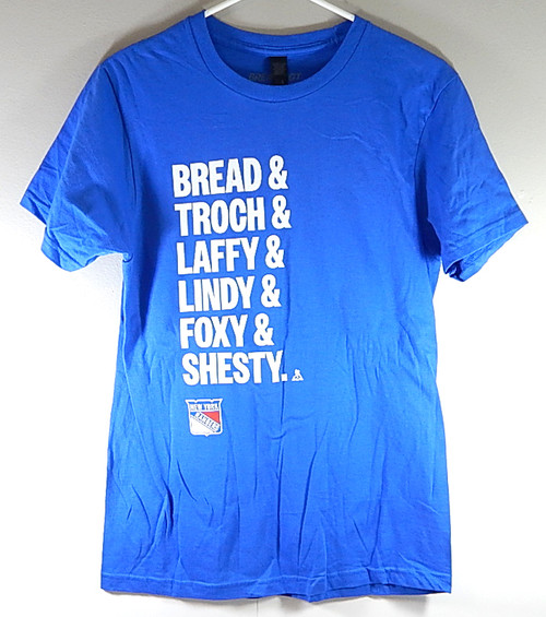 New York Rangers Nicknames Tee Shirt BreakingT New Blue 2XL