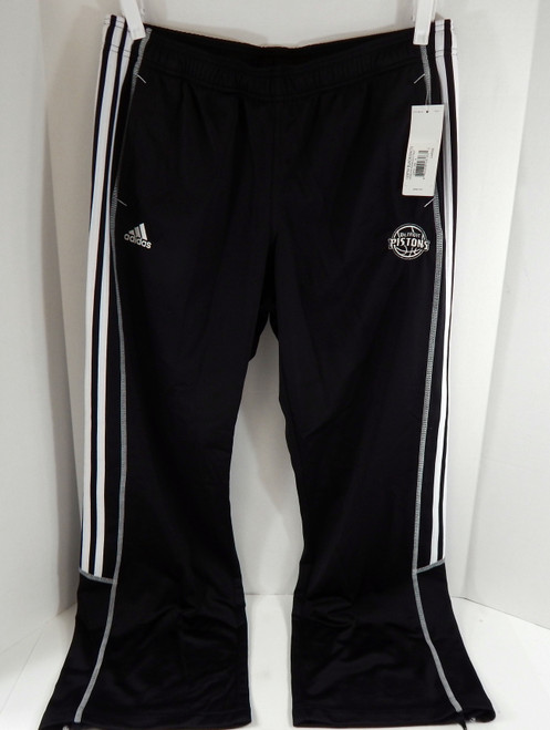 2013 Ladies Detroit Pistons Authentic Black Travel Pants Adidas NWT L 37S