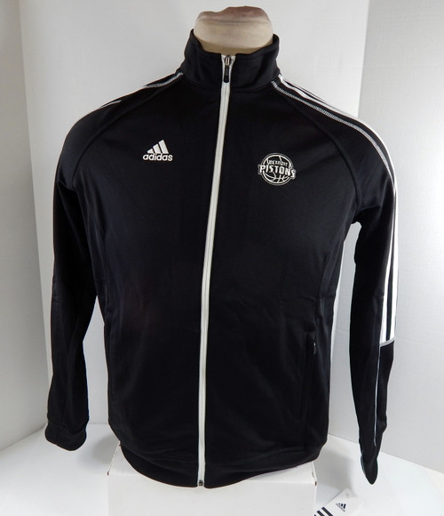 2013 Ladies Detroit Pistons Authentic Black Quarter Zip Jacket Adidas NWT L 36S