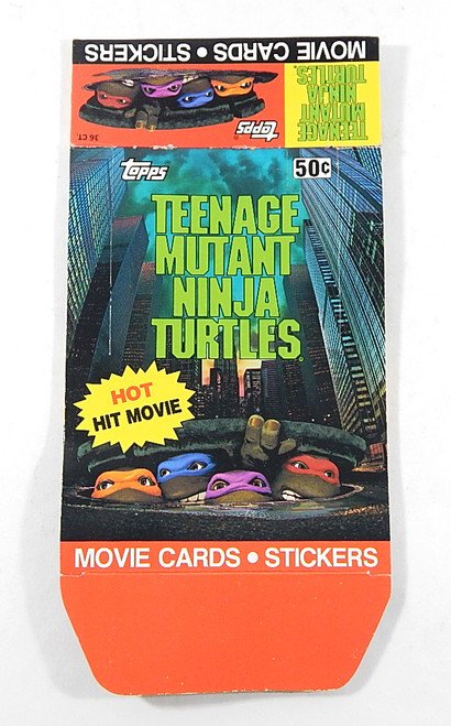 1990 Topps Teenage Mutant Ninja Turtles TMNT The Movie Empty Display Box