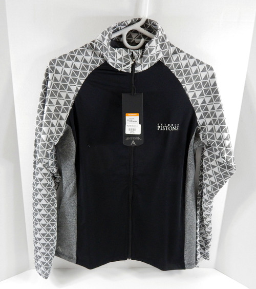 2016-17 Ladies Detroit Pistons  Black Curio Zip-Up Jacket Antigua NWT M 352S