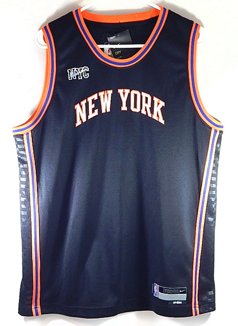 New York Knicks Nike Swingman City Editionn Basketball Jersey Black Youth XL