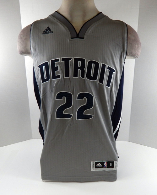 2016 Mens Detroit Pistons Avery Bradley #22 Swingman Grey Jersey Adidas NWT M 6S