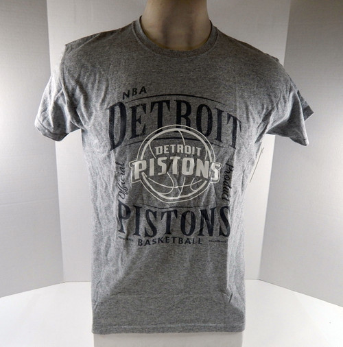 Ladies Detroit Pistons Authentic Grey Shirt NBA Basketball NWT L 09S