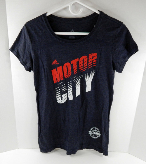 2011 Ladies Detroit Pistons Authentic Grey Shirt Motor City Adidas NWT XL 07S