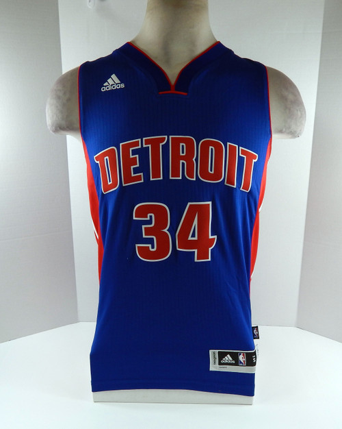 2016 Mens Detroit Pistons Tobias Harris #34 Swingman Blue Jersey Adidas NWT S 7S