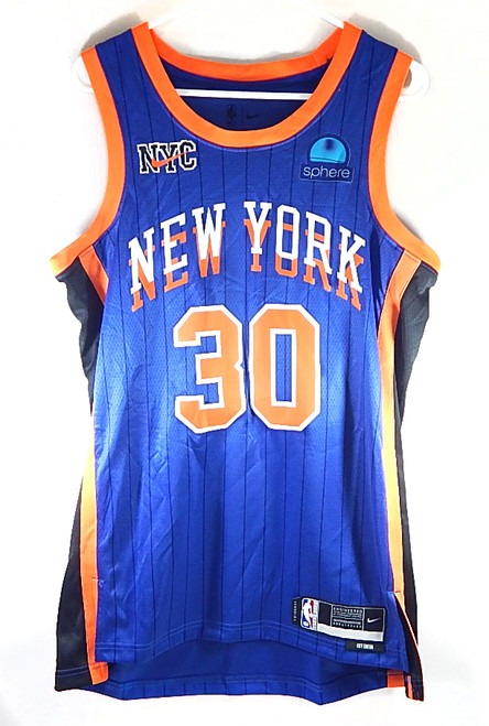 Julius Randle New York Knicks Nike Swingman City Sphere Jersey Pinstripe 40 +2"