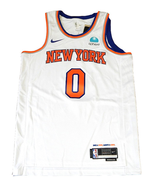 Donte DiVincenzo New York Knicks #0 Nike Swingman Association Jersey White 52