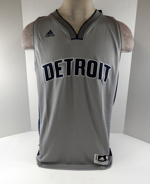2016 Mens Detroit Pistons Blank Grey Swingman Jersey Alternate Adidas NWT L +2