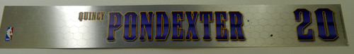 New Orleans Hornets Quincy Pondexter #20 Game Used Locker Room Nameplate