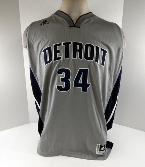 2016 Men Detroit Pistons Tobias Harris #34 Swingman Grey Jersey Adidas NWT 2XL 3
