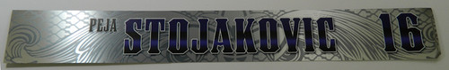 New Orleans Hornets Peja Stojankovic #16 Game Used Locker Room Nameplate