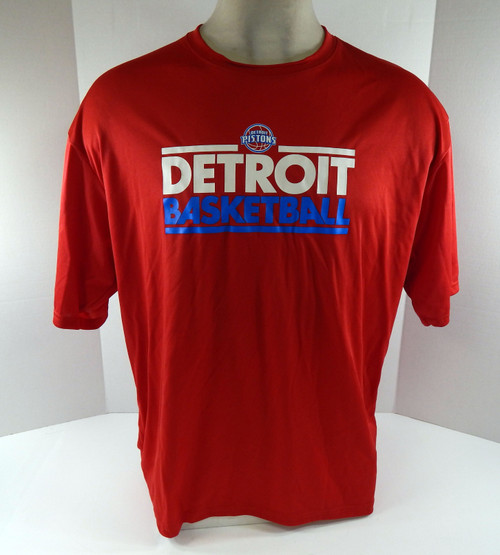 Mens Detroit Pistons Red Shirt Basketball C2Sport NWT 2XL 60S