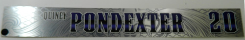 New Orleans Hornets Quincy Pondexter #20 Game Used Locker Room Nameplate