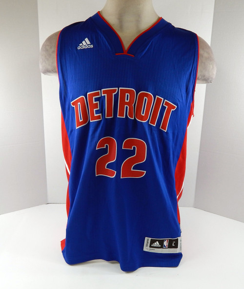 2014 Mens Detroit Pistons Avery Bradley #22 Swingman Blue Jersey Adidas NWT L 2S