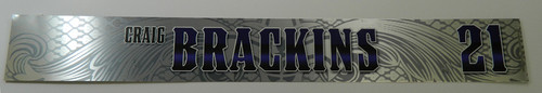 New Orleans Hornets Craig Brackins #21 Game Used Locker Room Nameplate