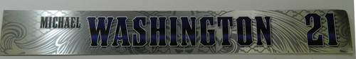New Orleans Hornets Michael Washington #21 Game Used Locker Room Nameplate