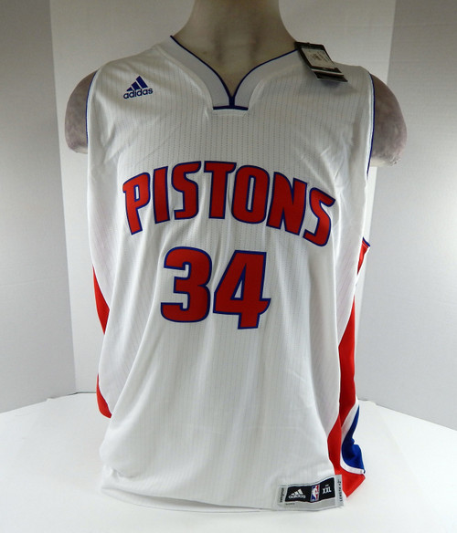 2016 Men Detroit Pistons Tobias Harris #34 Swingman White Jersey Adidas NW 2XL 8