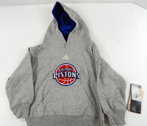 2013-14 Toddler Detroit Pistons Grey Hoodie Sweatshirt Adidas NWT 3T 35S