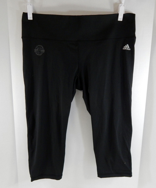 2016-17 Ladies Detroit Pistons Black Leggings Yoga Pants Adidas NWT 2XL 43S