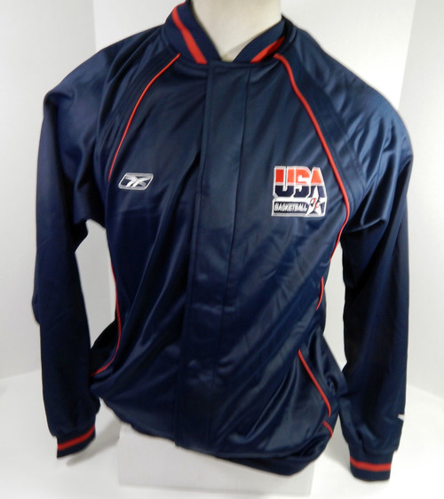 Team USA Basketball Game Issued Navy Warm Up Jacket MT DP64773