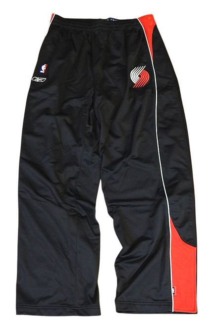 Portland Trail Blazers Reebok Team Issued Warm Up Pants Black Stripe 2XL Tall