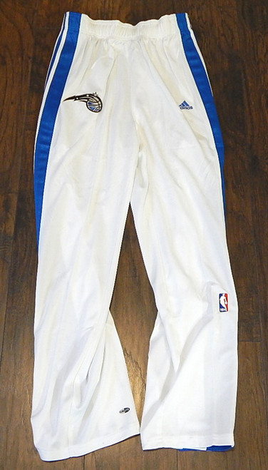 Orlando Magic Adidas 3 Stripe Team Issued Warm Up Pants White New Large Tall
