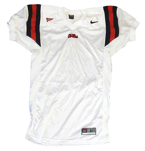 Mississippi Ole Miss Nike Team Issued Blank Football Jersey White Small