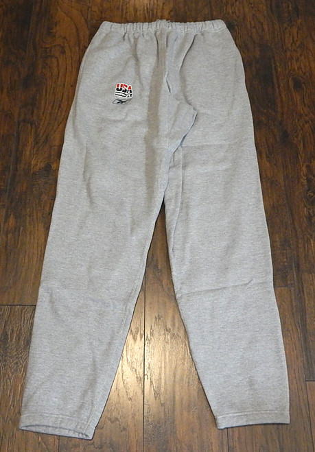 Team USA Basketball Reebok Team Issued Sweatpants Heather Gray Large