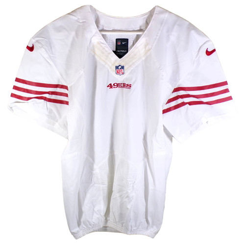 2010's San Francisco 49'ers Nike On Field Blank Football Jersey Q-BK White 46