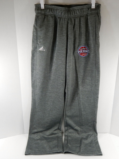 2016-17 Ladies Detroit Pistons Auth Grey Sweat Pants Climawarm Adidas NWT S 20S