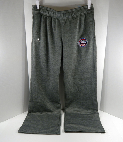 2016-17 Ladies Detroit Pistons Auth Grey Sweat Pants Climawarm Adidas NWT XL 23S