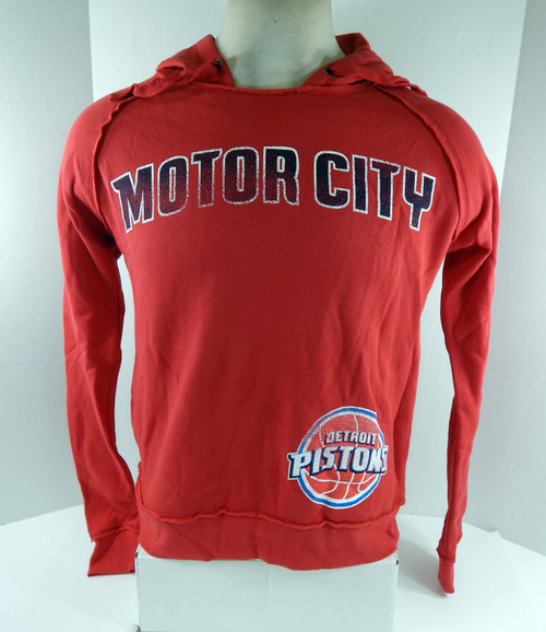 Ladies Detroit Pistons Red Hoodie Sweatshirt Brushed Fleece NWT S 29S